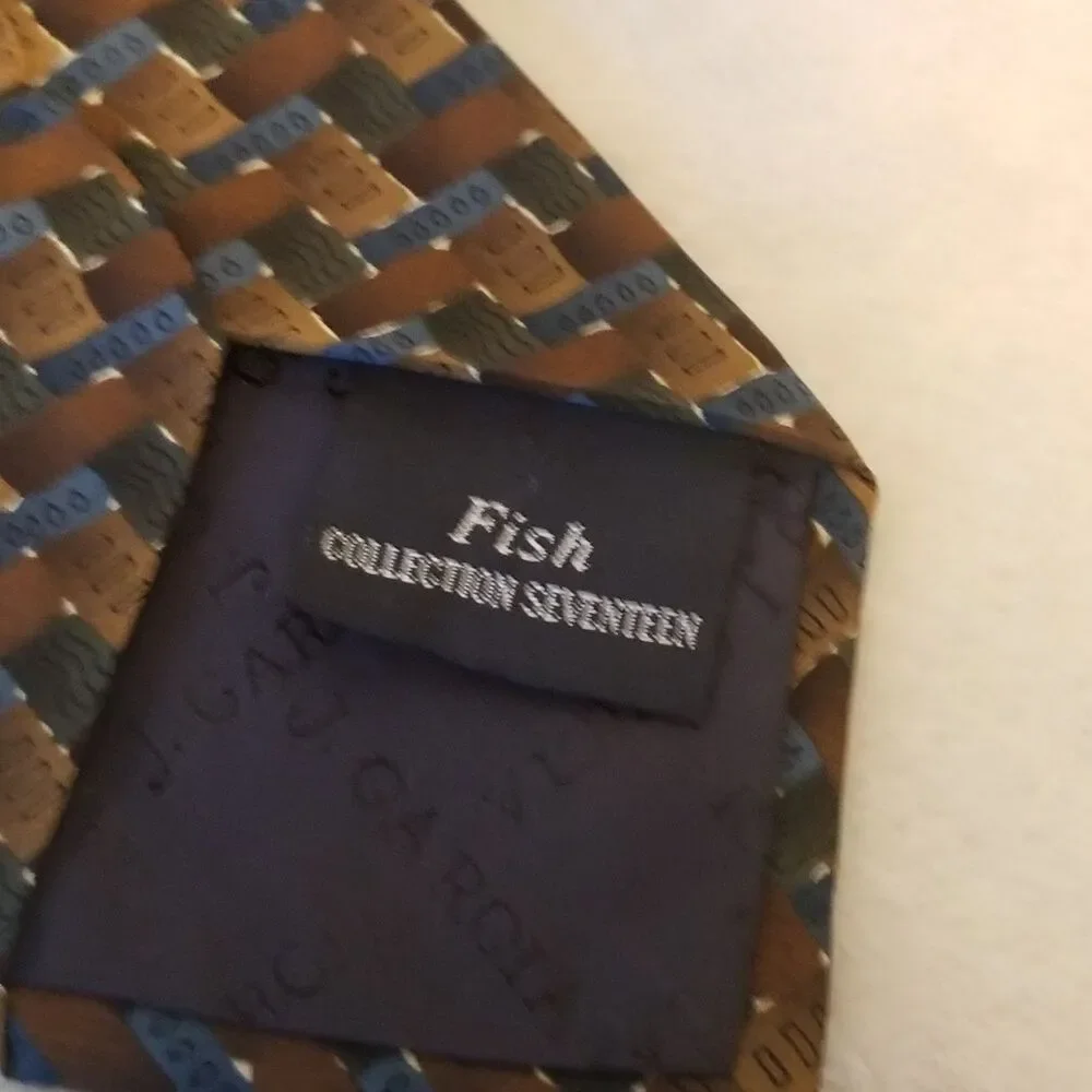 J. Garcia Tie Necktie 100% Silk 58